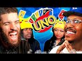 My friends HATE me after this Tense GAME | UNO w/ Berleezy, RicoTheGiant, Mari