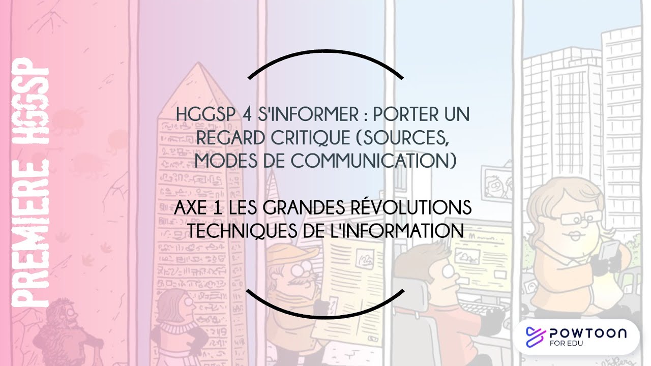 HGGSP PREMIÈRE : Les grandes révolutions techniques de l'information