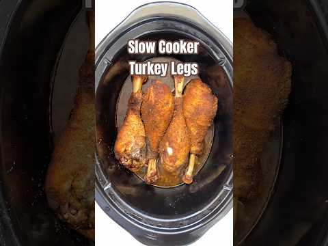 Crockpot Turkey Legs #turkeyrecipe #crockpot #slowcooker #thanksgivingrecipe