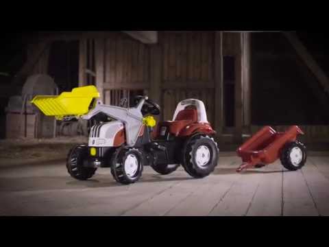 Детский Трактор с педалями и прицепом Rolly Toys Rolly Kid Steyr 6165 CVT 012510