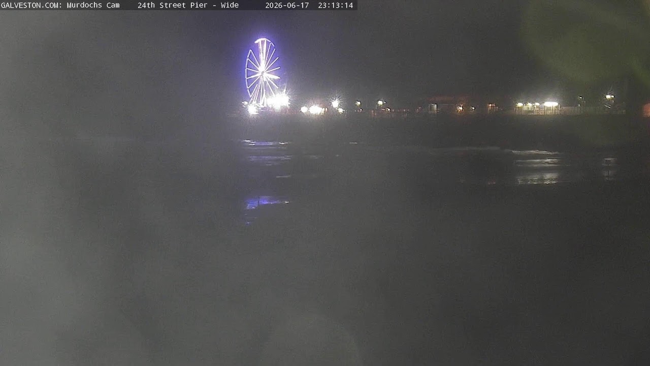 Live webcam view of Galveston Pleasure Pier from Murdoch's
