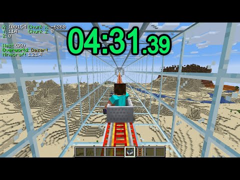 casually traveling 100,000 blocks in 4 min 31 sec