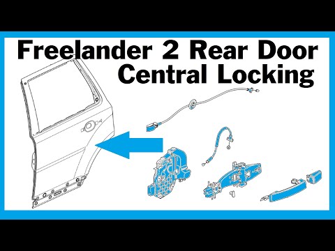 Land Rover Freelander 2 Rear Door Lock / Central locking actuator / Door Handle Removal