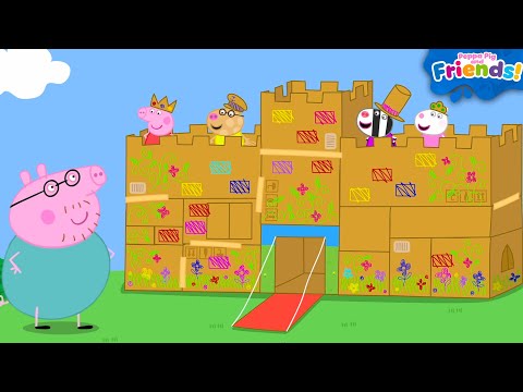 Peppa Pig & Friends Build a GIANT Cardboard Castle📦🏰 Tales Full Episodes | Cartoon for Kids | 1 Hour