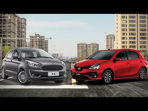 Ford Ka 2019 vs Toyota Etios: Duelo en 10 Rounds