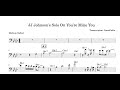 A Melody Transcription of JJ Johnson on You're Mine You