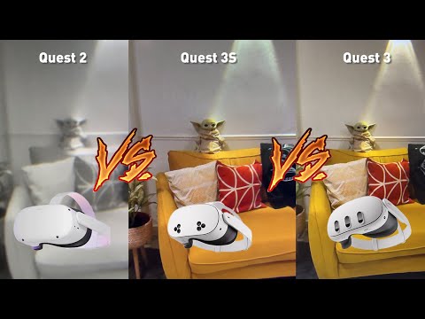 Meta Quest 2 vs 3S vs 3 (Through The Lens) Passthrough
