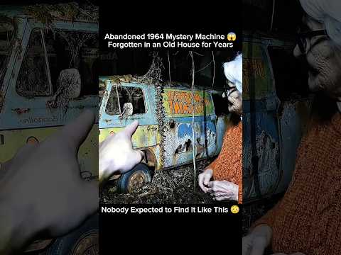 Abandoned 1964 Mystery Machine | Forgotten in an Old House for Years 😱 #carrestoration #asmr