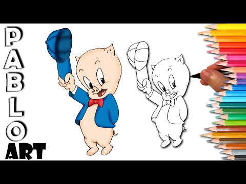 How to Draw Porky Pig  | Learn to Draw  step by step