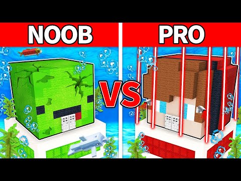 EPIC underwater mansion build battle - who will win?!