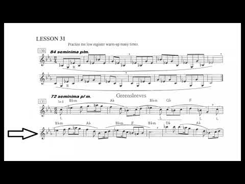 Lesson 31  Lição  130, 131, 132, 133,   Gaspar Clarinet method  book 1   clarinete em Si bemol
