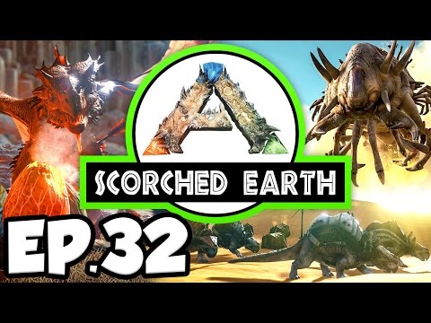 ARK: Scorched Earth Ep.32 - TRAPPED IN A HEAT WAVE, GREENHOUSE WALLS!!! (Modded Dinosaurs Gameplay)
