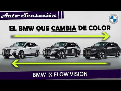 El BMW que cambia de color : presentación  BMW iX flow e ink 2022.
