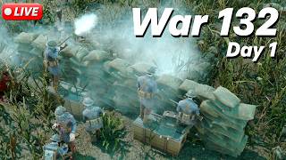 🔴 FOXHOLE AIRBORNE // WAR 132 - DAY 1 // WARDEN FRONTLINE // LIVE GAMEPLAY