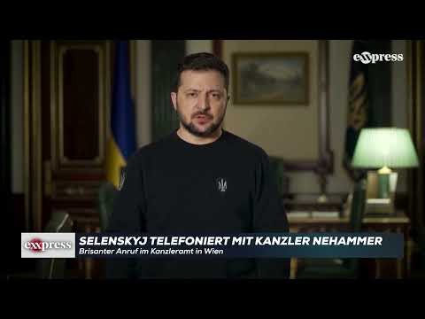 Brisanter Anruf im Kanzleramt in Wien: Selenskyj telefoniert mit Nehammer