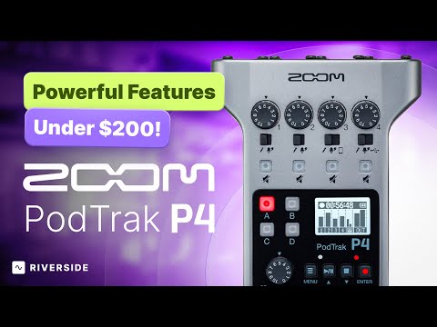 Zoom PodTrak P4 Multitrack Recorder 2020 - Present - Gray image 3