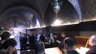 Ceremony and Praying Inside the Church of the Holy Sepulcher
