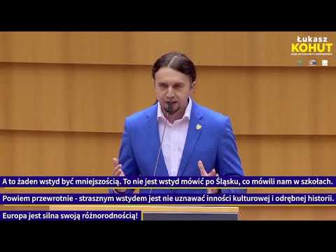 Łukasz Kohut po śląsku w PE
