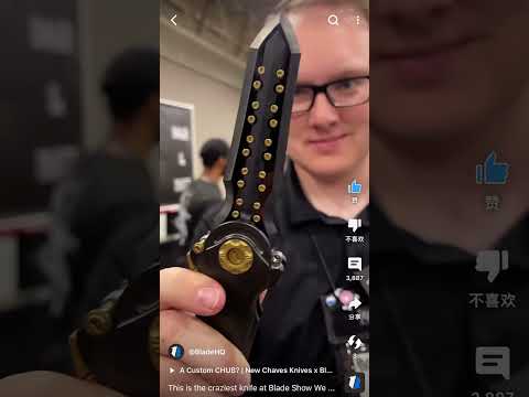 craziest knife at Blade Show West. 2 Knives in 1! I have three high-end spot goods for sale