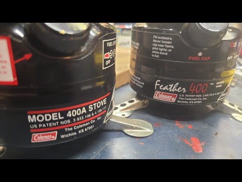 Coleman Stoves Feather 400b 400a - video follow up side by side BOTH are Fantastic stoves!!!!!