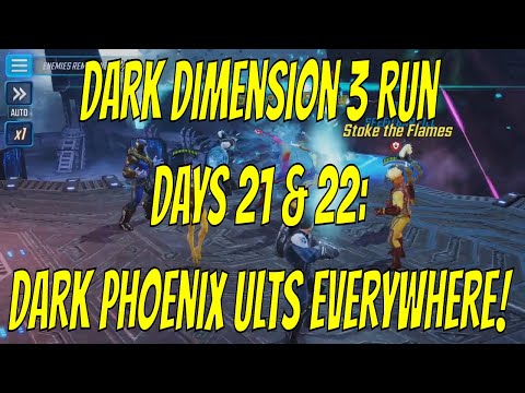 Dark Dimension 3 Run Days 21 & 22: Dark Phoenix Ults Everywhere! - Marvel Strike Force