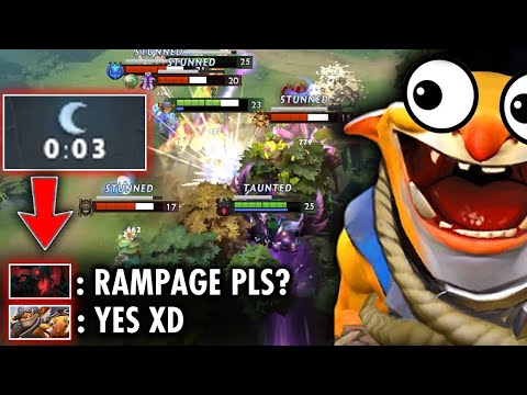 WTF He asked Rampage in Zero Minute and 29Mins Techies Did it!! -- INSANE 4 MAN JUMP!!