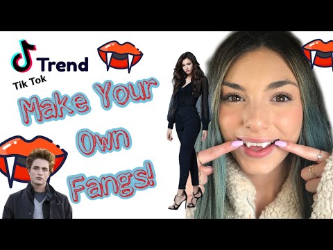 DIY Easy Fangs! Make the Fangs from TikTok - YouTube