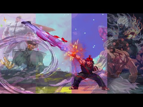 M.Bison vs Akuma l All Transformation l Street Fighter Epic Boss Battle Remake 2025 l Capcom X MUGEN