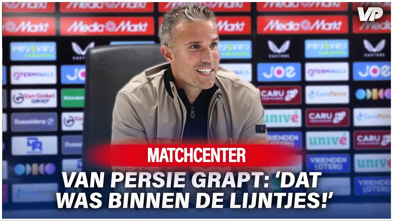 Thumbnail for article: Van Persie grapt na zwaarbevochten zege Feyenoord: 'Dat was binnen de lijntjes!'