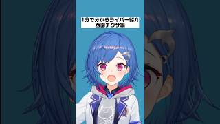 1分で分かるライバー紹介西園チグサ編【にじさんじ/にじさんじ切り抜き/西園チグサ/西園チグサ切り抜き/雑学/にじさんじ雑学/セレじょ/セレじょ切り抜き】