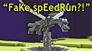 Fake Minecraft Speedruns Be Like...