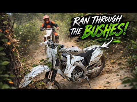 I ACTUALLY RODE INTO A TREE!!!