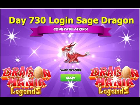 Day 730 Login Reward Sage Dragon-Dragon Mania Legends | Hatching Sage Dragon | DML