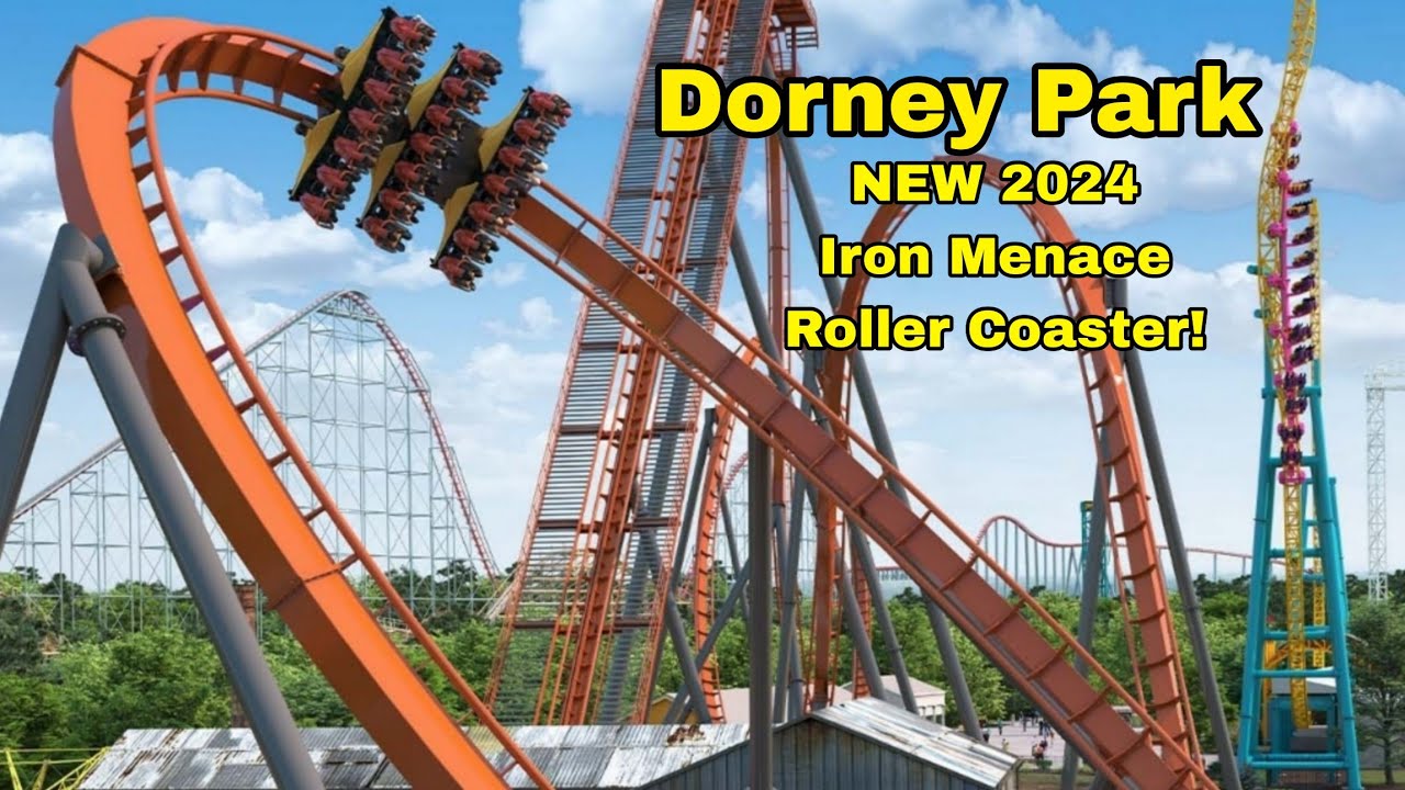 Dorney Park Iron Menace NEW 2024 Roller Coaster!