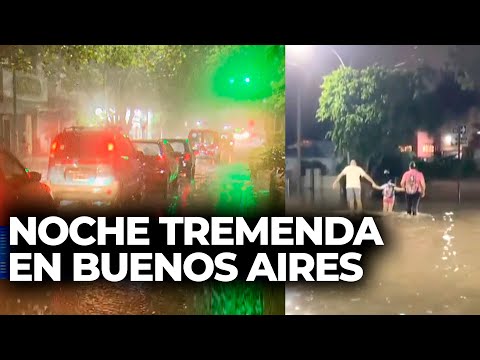 DILUVIO EN BUENOS AIRES: imágenes desde Merlo, Berisso, Gerli y La Plata
