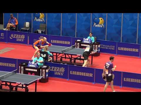 Ewout Oostwouder vs Marko Medjugorac, 2018 World Team Table Tennis Championships