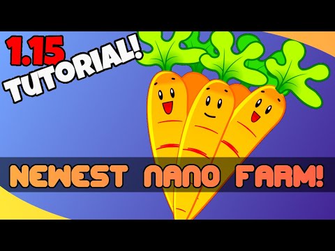 Newest Nano Farm Tutorial Minecraft 1.15!