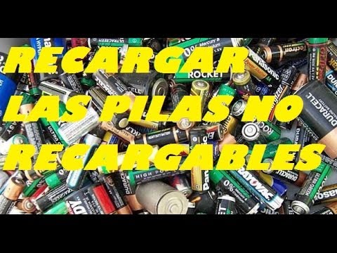 RECARGAR LAS PILAS NO RECARGABLES. Recharge non-rechargeable batteries.