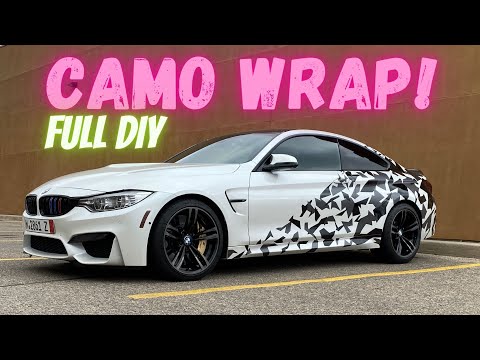 DIY Partial Camo Wrap on a BMW M4 – My First Attempt!