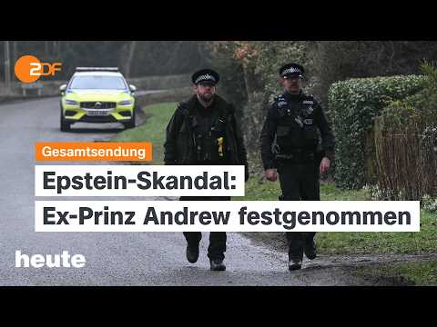 Video Thumbnail: heute 19:00 Uhr vom 19.02.2026 Festnahme Ex-Prinz Andrew, Trumps "Friedensrat", Großglockner-Fall