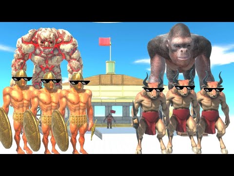 LEADER GOLEM GOLD + ACHILLES BROTHERS + INFERNALS + A HUMANS VS LEADER GORO  YELLOW+ MINO BROTHERS +