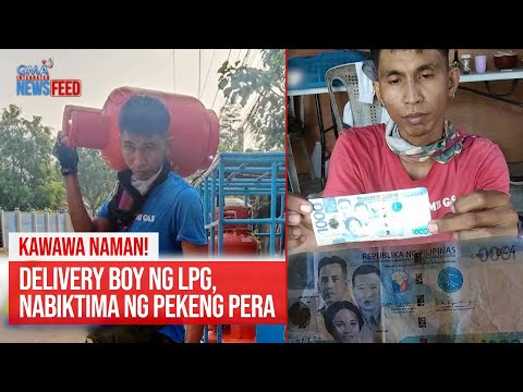 KAWAWA NAMAN! Delivery boy ng LPG, nabiktima ng pekeng pera GMA Integrated Newsfeed