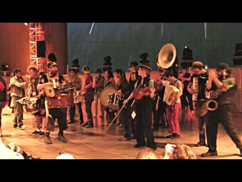 Emperor Norton's Stationary Marching Band @ EMP Sky Church Pt 1. HonkFest West 2012