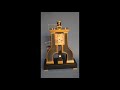 Rare Steam Hammer Animated Industrial Clock By GLT