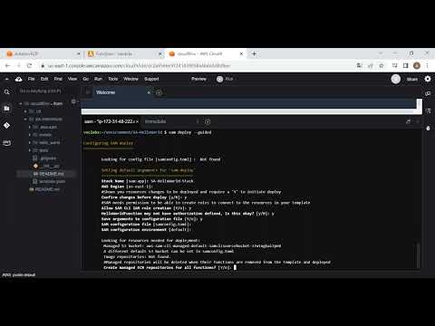 Hello World Lambda Function Cloud9