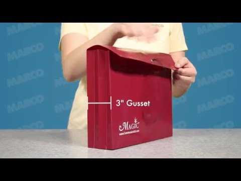Opaque Dual Gusset Portfolio - Blank