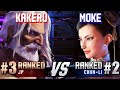 SF6 ▰ KAKERU (#3 Ranked JP) vs MOKE (#2 Ranked Chun-Li) ▰ High Level Gameplay