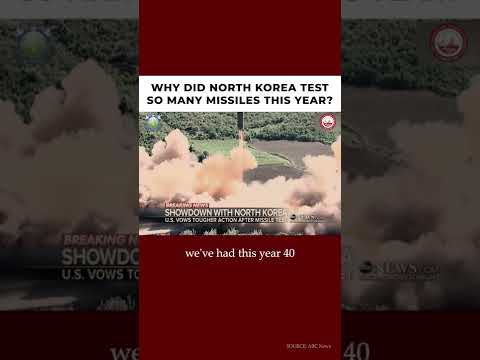 Why did North Korea test so many missiles this year?