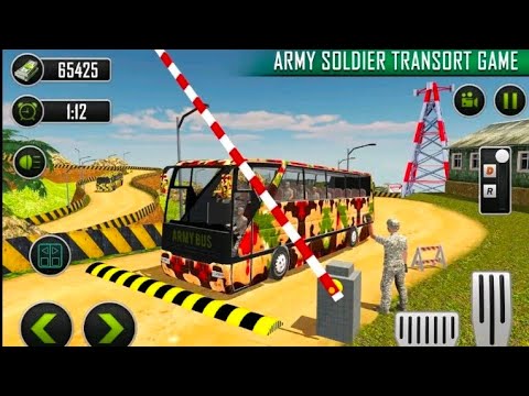 US Army Bus Driving Simulator - US Soldiers Transport Duty - Android Gameplay
