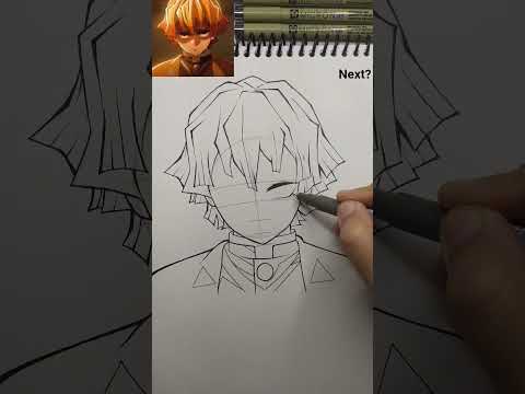how to draw zenitsu⚡#zenitsu #demonslayer #viralvideo #shorts #tanjiro #demon #anime #animeedit